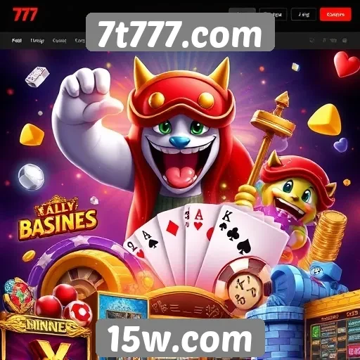 Variedade de jogos disponíveis em 7t777.com